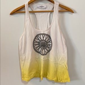 SOULCYCLE tank -white/yellow